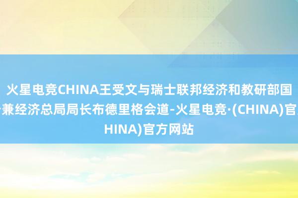 火星电竞CHINA王受文与瑞士联邦经济和教研部国务布告兼经济总局局长布德里格会道-火星电竞·(CHINA)官方网站