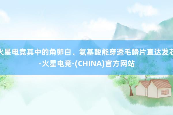 火星电竞其中的角卵白、氨基酸能穿透毛鳞片直达发芯-火星电竞·(CHINA)官方网站