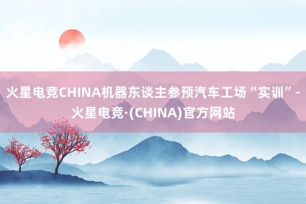 火星电竞CHINA机器东谈主参预汽车工场“实训”-火星电竞·(CHINA)官方网站