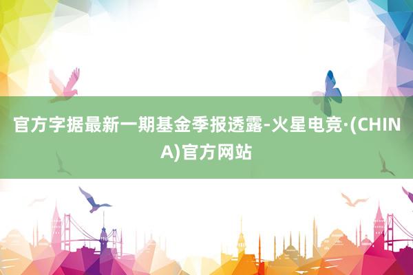 官方字据最新一期基金季报透露-火星电竞·(CHINA)官方网站
